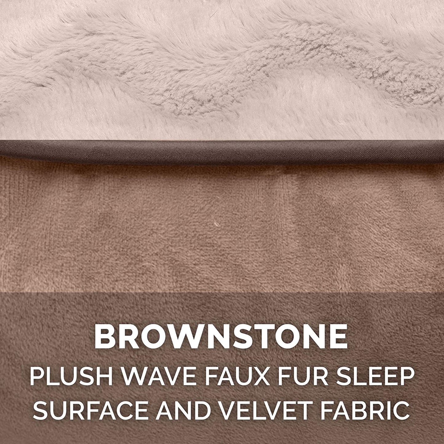 Luxurious Plush Dog Bed Cover – Soft Velvet Waves Sofa-Style | Machine Washable & Perfect Fit