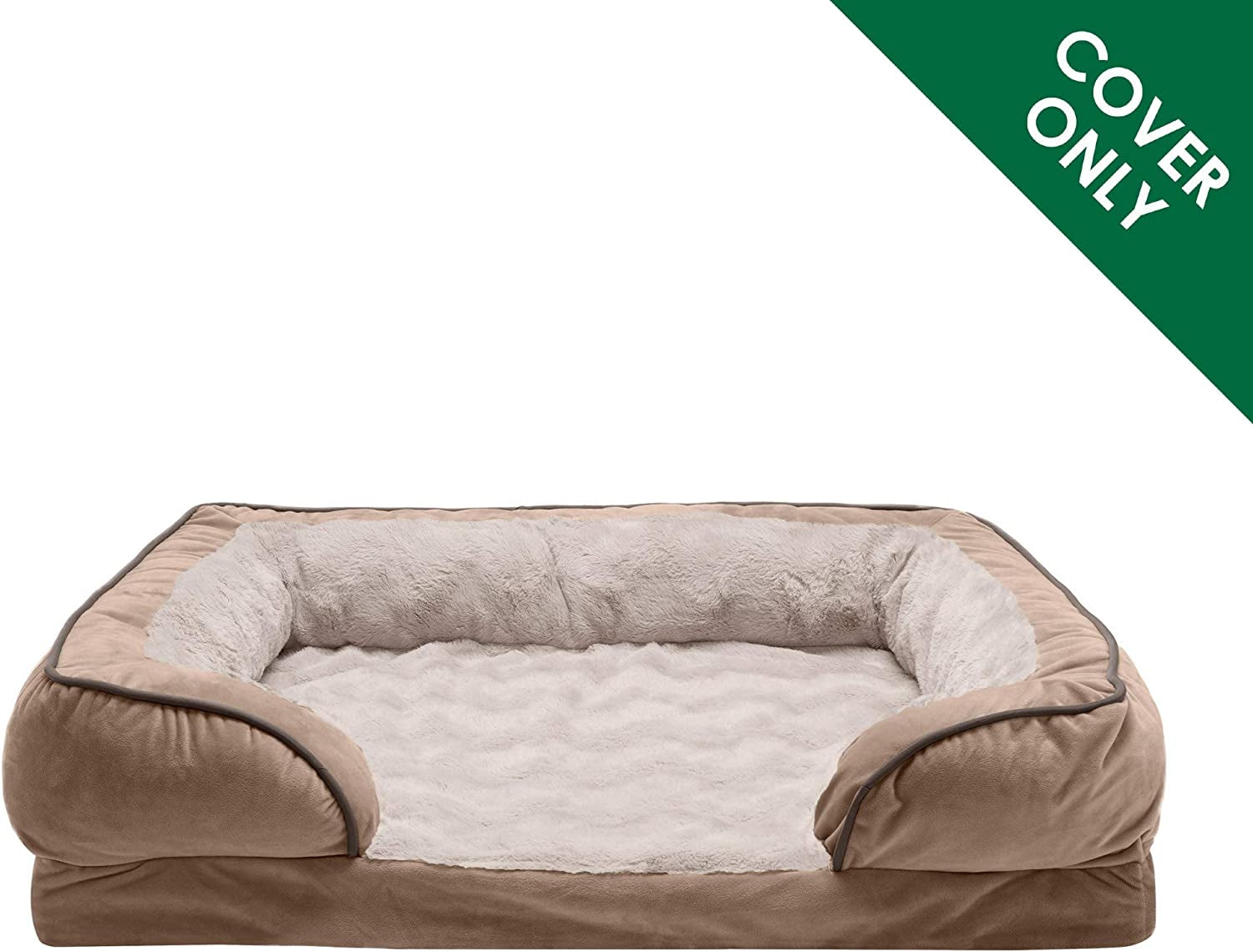 Luxurious Plush Dog Bed Cover – Soft Velvet Waves Sofa-Style | Machine Washable & Perfect Fit