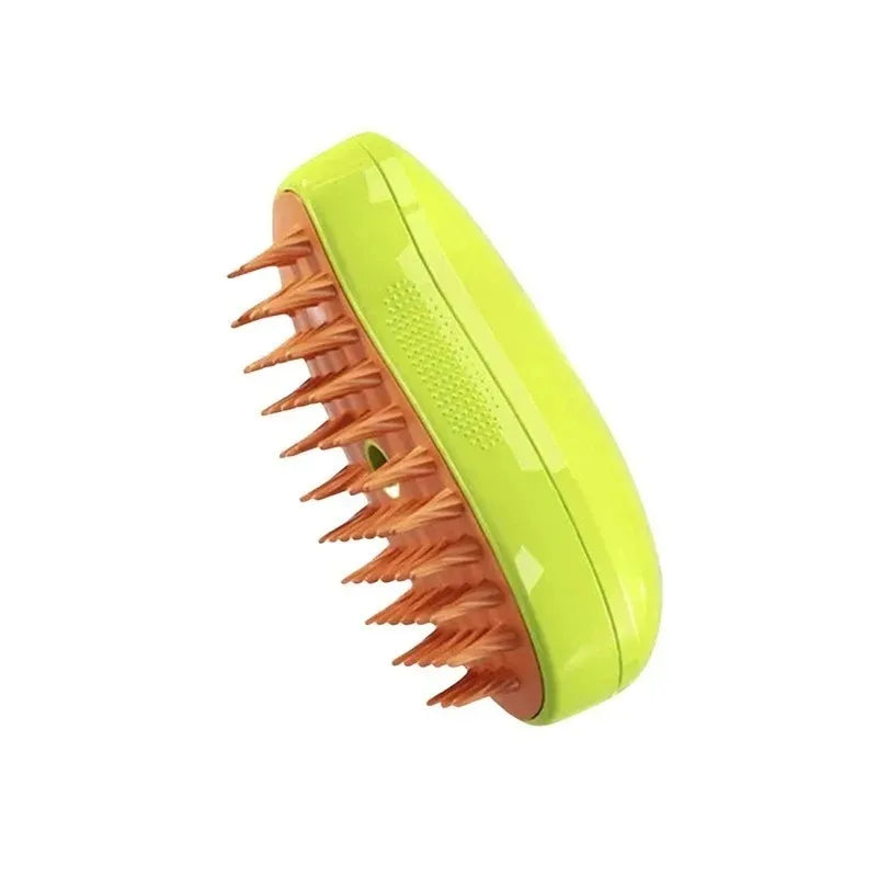 3-in-1 Electric Pet Grooming Steam Brush – Detangle, Clean & Massage with Ease!