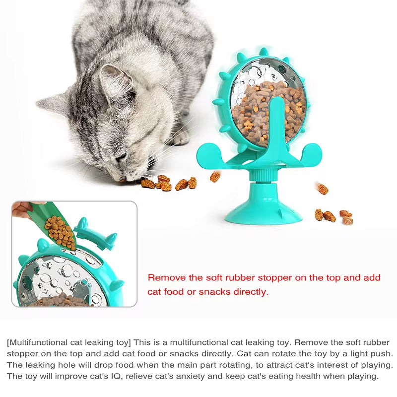 Interactive Ferris Wheel Treat Dispenser – A Fun & Engaging Slow Feeder for Cats & Small Dogs!