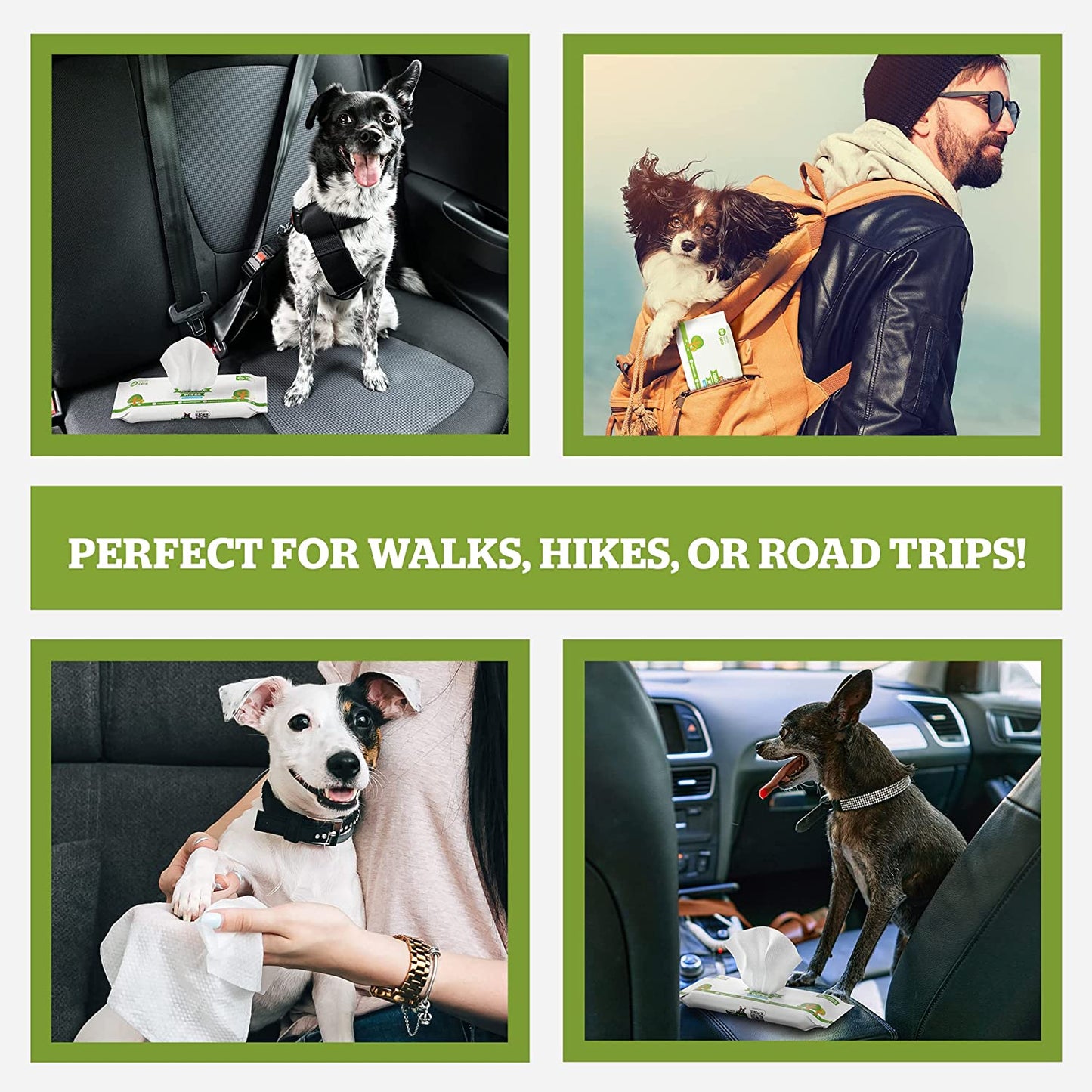 Pogi’s Travel-Size Dog Grooming Wipes – Fresh, Clean, & Odor-Free Anywhere!