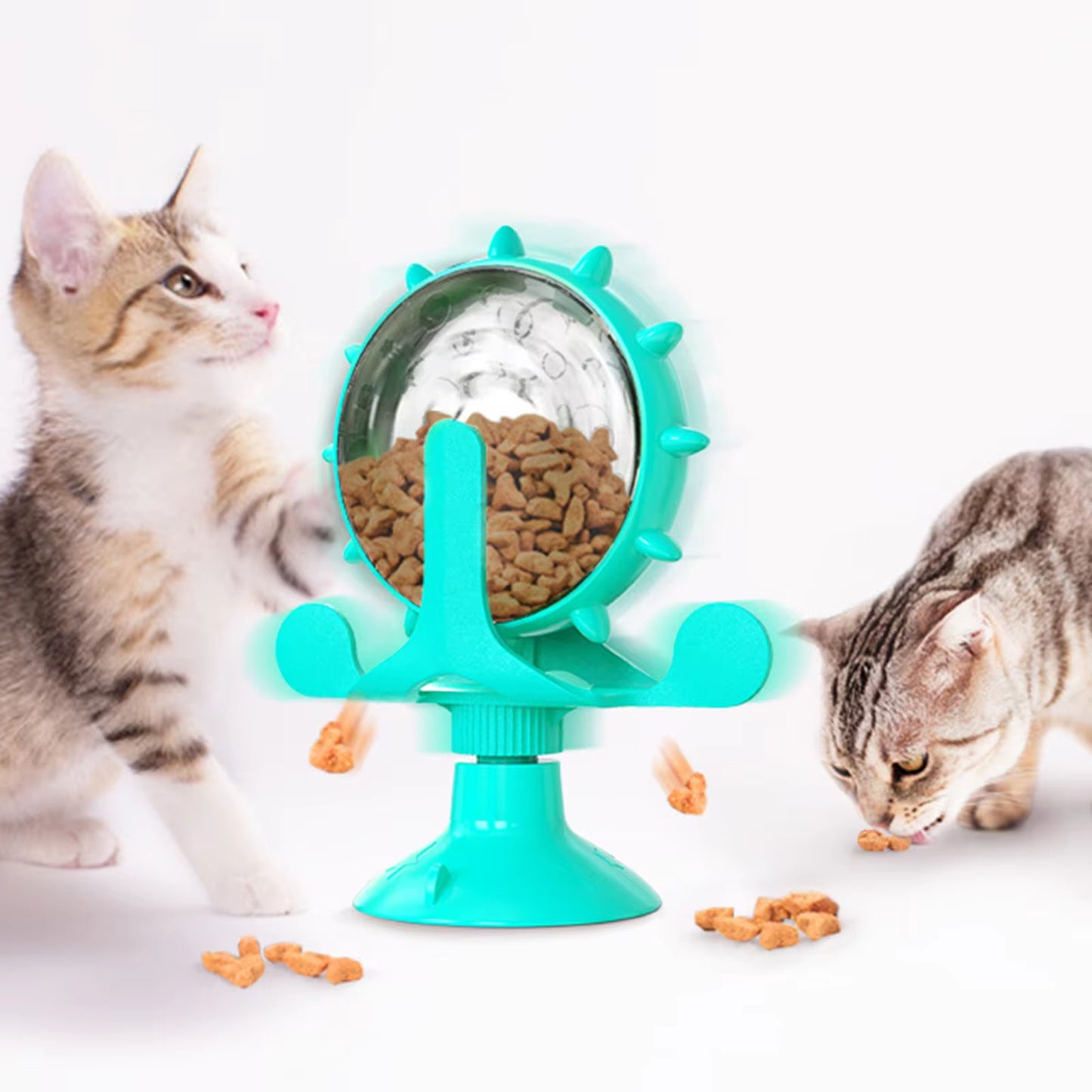 Interactive Ferris Wheel Treat Dispenser – A Fun & Engaging Slow Feeder for Cats & Small Dogs!