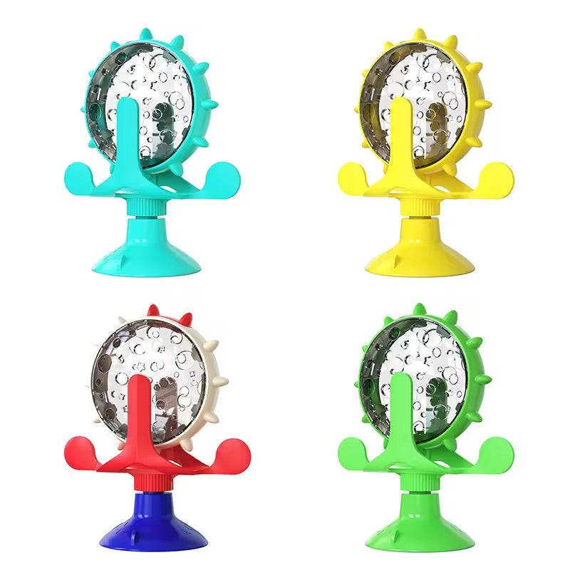 Interactive Ferris Wheel Treat Dispenser – A Fun & Engaging Slow Feeder for Cats & Small Dogs!