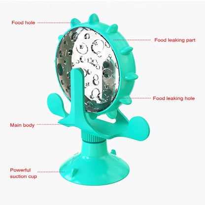 Interactive Ferris Wheel Treat Dispenser – A Fun & Engaging Slow Feeder for Cats & Small Dogs!